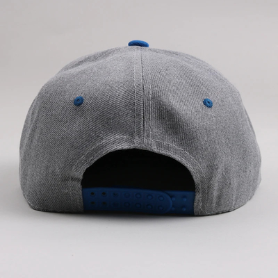 Nieuwe volwassenen 6 paneel snapback cap Custom twee-ton platte rand snapback cap