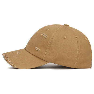 Fashion Khaki Outdoor Hoed 6 Boog Visor Panel Baseball Hoed Met Lagere Prijs