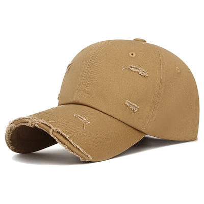 Fashion Khaki Outdoor Hoed 6 Boog Visor Panel Baseball Hoed Met Lagere Prijs
