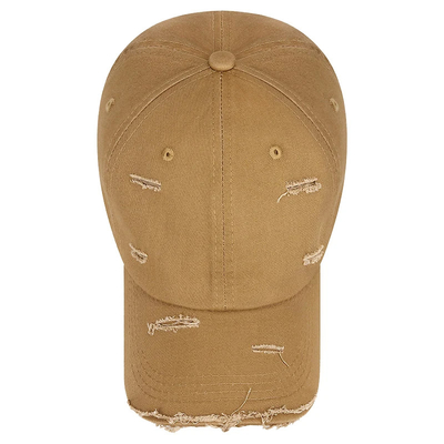Fashion Khaki Outdoor Hoed 6 Boog Visor Panel Baseball Hoed Met Lagere Prijs