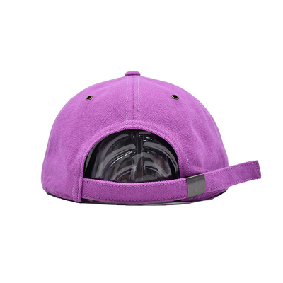 Persoonlijke Pink 6 Panel Snapback Cap met Flat Visor En 3D Borduur Logo