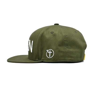 Gepersonaliseerd logo geborduurde snapback hoed met licht katoen