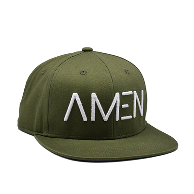 Gepersonaliseerd logo geborduurde snapback hoed met licht katoen