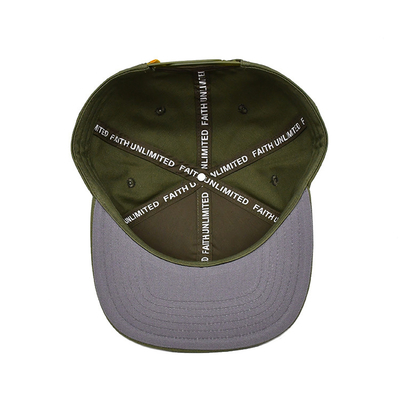 Gepersonaliseerd logo geborduurde snapback hoed met licht katoen