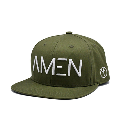 Gepersonaliseerd logo geborduurde snapback hoed met licht katoen