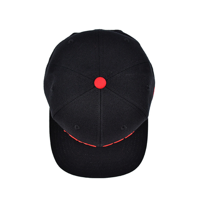 Snapback hoed in verstelbare maten met 3D geborduurd logo en binnenste tape printing Woven Label