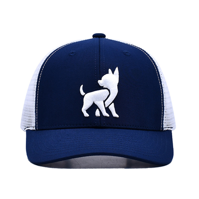 Unisex Mesh Trucker Cap met geborduurd logo en inwendige tape printing