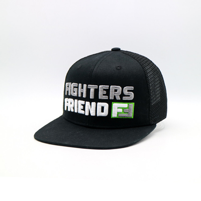 Geborduurde Trucker Cap / Snapback Trucker Cap met Plastic Snapback en Custom Logo