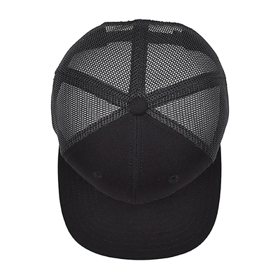 Unisex trucker cap met geborduurd logo en geweven label