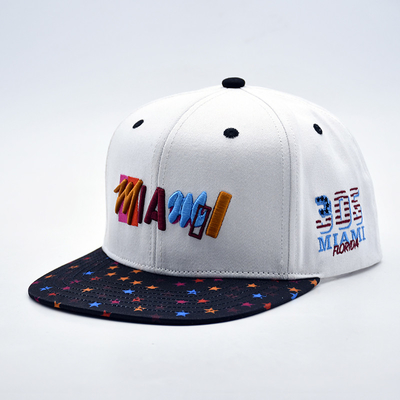Nieuwe mode Hip Hop Outdoor Sport 3d Puff Snapback Cap Geborduurd Logo Custom Hoge kwaliteit Mannen Vrouwen Flat Brim Snapback
