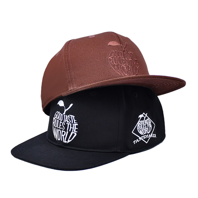 Gepersonaliseerd borduurwerk Logo Gesloten rug Snapback Caps Hoogwaardige Sport 6 Panel Snapback Hoeden