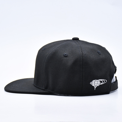 Custom Embroidery Logo 6 Panel Snapback Hoed Cap Hoogwaardige Wholesale Cotton Mensen Flat Bill Gorras Snapback Hoeden