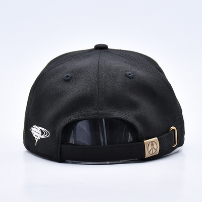 Custom Embroidery Logo 6 Panel Snapback Hoed Cap Hoogwaardige Wholesale Cotton Mensen Flat Bill Gorras Snapback Hoeden
