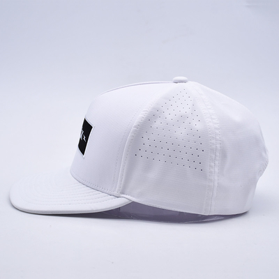 Groothandel 5 Panelen Flat Bill Snapback Hoed Custom OEM Logo Snapback Cap Voor mannen
