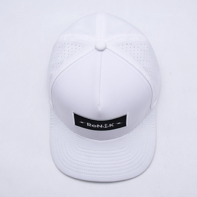 Groothandel 5 Panelen Flat Bill Snapback Hoed Custom OEM Logo Snapback Cap Voor mannen