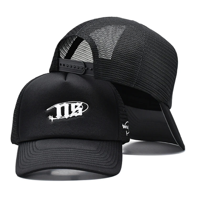Op maat gemaakte 5 panelen Mesh Trucker Cap Unisex Blank Plain Trucker Cap