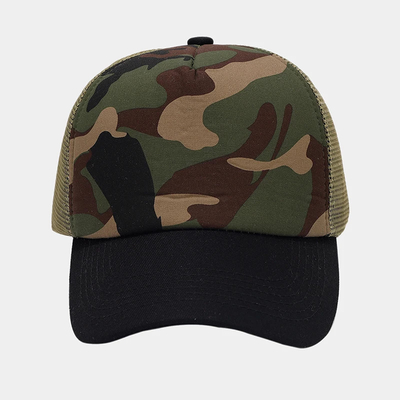 Op maat gemaakte 5 panelen Mesh Trucker Cap Unisex Blank Plain Trucker Cap