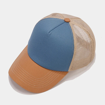 Op maat gemaakte 5 panelen Mesh Trucker Cap Unisex Blank Plain Trucker Cap