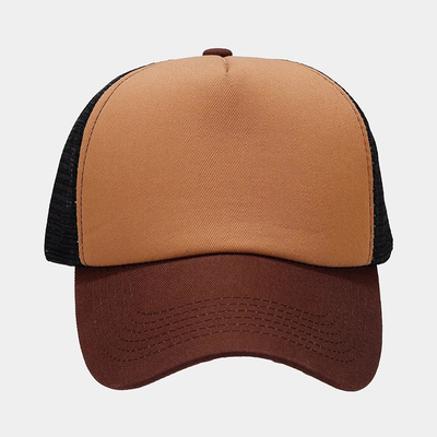 Op maat gemaakte 5 panelen Mesh Trucker Cap Unisex Blank Plain Trucker Cap