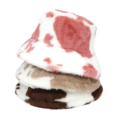 Outdoor vrouwen winter warm False Fur Fluffy Bucket Hat Soft Velvet Furry Fisherman Caps Meisje Mode Panama