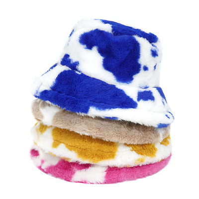 Outdoor vrouwen winter warm False Fur Fluffy Bucket Hat Soft Velvet Furry Fisherman Caps Meisje Mode Panama