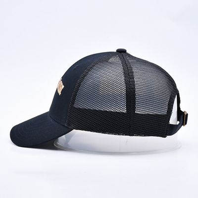 Zwart 6 Panel Mesh Trucker Hoed Glitter Trucker Cap Hoogwaardige Mode Sequins Borduurwerk Trucker Hoeden