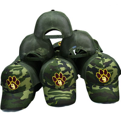Groene gaas trucker hoed Custom 6 Panel Gorra Trucker Cap met borduurwerk logo