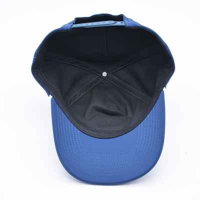 Groothandel Blue Rope Baseball Cap Custom Structured Embroidery Logo 5 Panel Golf Hoeden Gorras