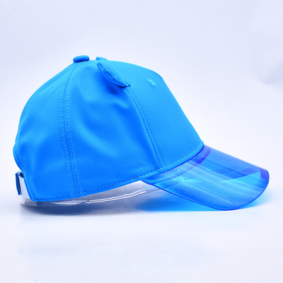 Oem Hoed Factory Groothandel Hoogwaardige 5-paneel Kids Baseball Cap Custom Transparent Pvc Rim Kind Baseball Hoeden