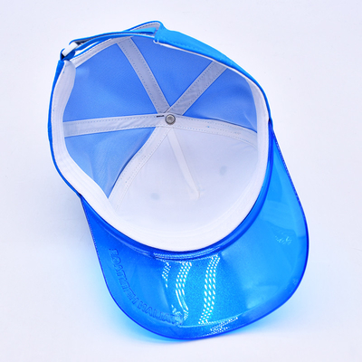 Oem Hoed Factory Groothandel Hoogwaardige 5-paneel Kids Baseball Cap Custom Transparent Pvc Rim Kind Baseball Hoeden