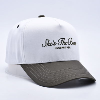Unisex twee-tone honkbalhoed Custom gorras geborduurd logo snapback sport honkbalhoeden voor man