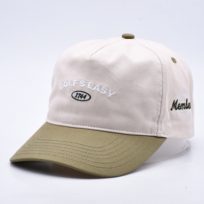 BSCI Groothandel 5 Panel Soft-Top Cap Vintage Papa Sport Hoed Customized Borduurwerk Logo Baseball Cap Voor volwassenen