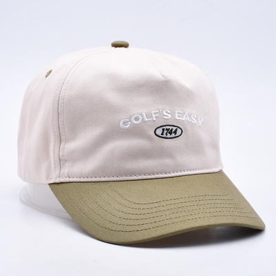 BSCI Groothandel 5 Panel Soft-Top Cap Vintage Papa Sport Hoed Customized Borduurwerk Logo Baseball Cap Voor volwassenen