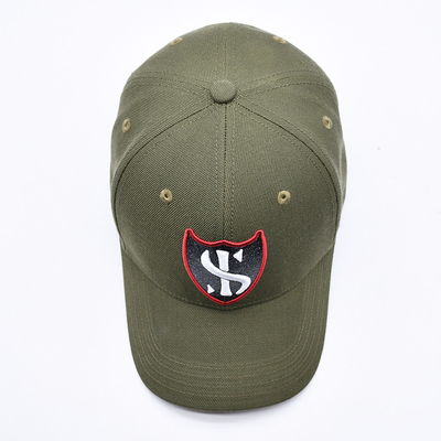 Custom Gorras Sportleverancier 6 Panel Groene Baseball Cap Hoogwaardige 3d Borduur Baseball Hoed