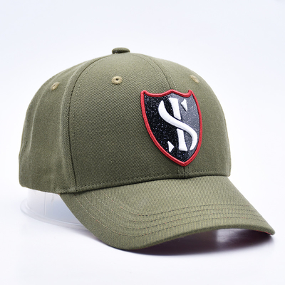 Custom Gorras Sportleverancier 6 Panel Groene Baseball Cap Hoogwaardige 3d Borduur Baseball Hoed