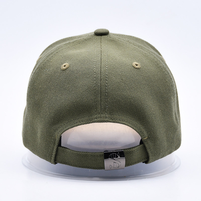 Custom Gorras Sportleverancier 6 Panel Groene Baseball Cap Hoogwaardige 3d Borduur Baseball Hoed