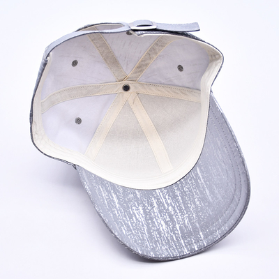 Groothandel Unisex Plain Men 6 Panel gebogen rand Baseball Hoed Custom Logo