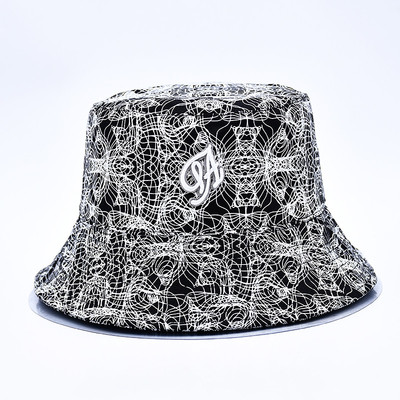 Sublimatie Printed Bucket Hats Custom Overall Print Bucket Hat Patroon Geborduurd Logo Voor Vrouwen