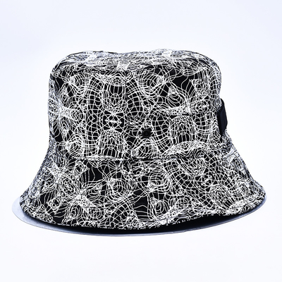 Sublimatie Printed Bucket Hats Custom Overall Print Bucket Hat Patroon Geborduurd Logo Voor Vrouwen