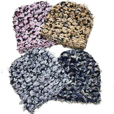 2024 New Hip Hop Balaclava Angstig gebreide petten Mask vrouwen Outdoor camouflage Vlies Fuzzy Ski Balaclava bonnets vrouwen mannen hoed