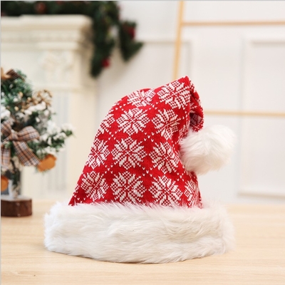 Winter Dikke gebreide volwassen kerst pom ballen hoed vrolijke kerst decor cadeautjes Gelukkig nieuwjaar 2024 Naviida