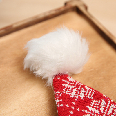 Winter Dikke gebreide volwassen kerst pom ballen hoed vrolijke kerst decor cadeautjes Gelukkig nieuwjaar 2024 Naviida