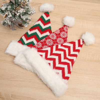 Winter Dikke gebreide volwassen kerst pom ballen hoed vrolijke kerst decor cadeautjes Gelukkig nieuwjaar 2024 Naviida