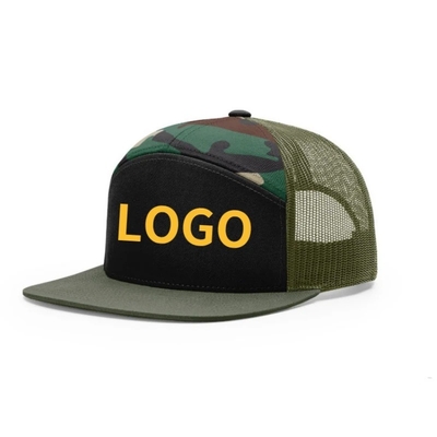 Custom Logo 7 Panels Cap Wholesale Mesh Trucker Hoeden