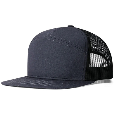 Custom Logo 7 Panels Cap Wholesale Mesh Trucker Hoeden