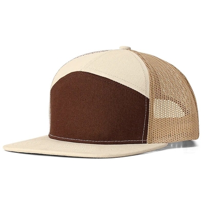 Custom Logo 7 Panels Cap Wholesale Mesh Trucker Hoeden