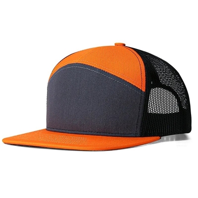Custom Logo 7 Panels Cap Wholesale Mesh Trucker Hoeden