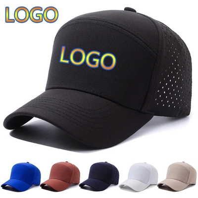Custom Logo Laser Cut Hole Baseball Cap Perforated Waterproof Sports Caps Hoed