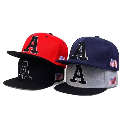 Mode Hip Hop Outdoor Sport Gorras Snapbacks Cap Hoed Custom 6 Panel Snapback Hoeden