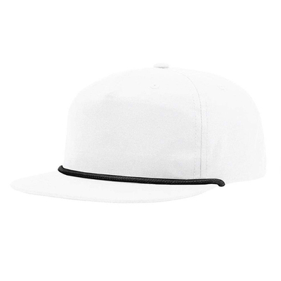 Hoge kwaliteit platte rand hiphop hoeden maat gorras 5 vijf paneel touw richardson snapback cap hoed voor mannen